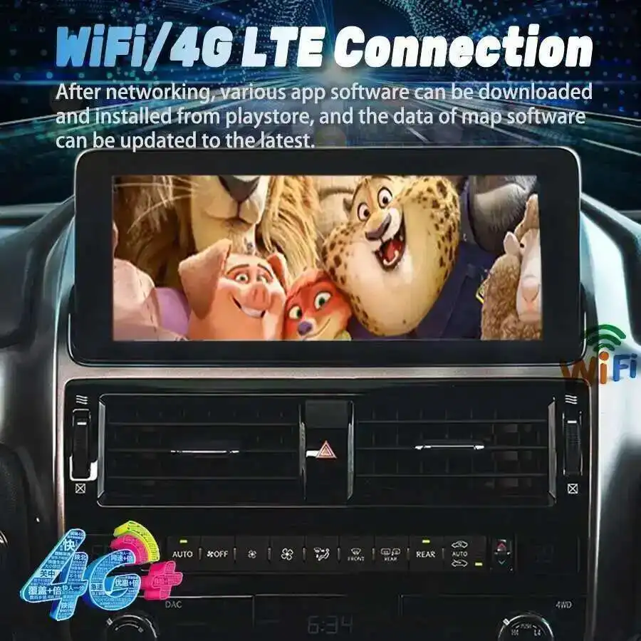 

For Lexus GX GX400 GX460 2010 2011 2012 2013-2019 Car Radio Multimedia Video Player CarPlay Android 13 Auto GPS Navi HeadUnit 4G