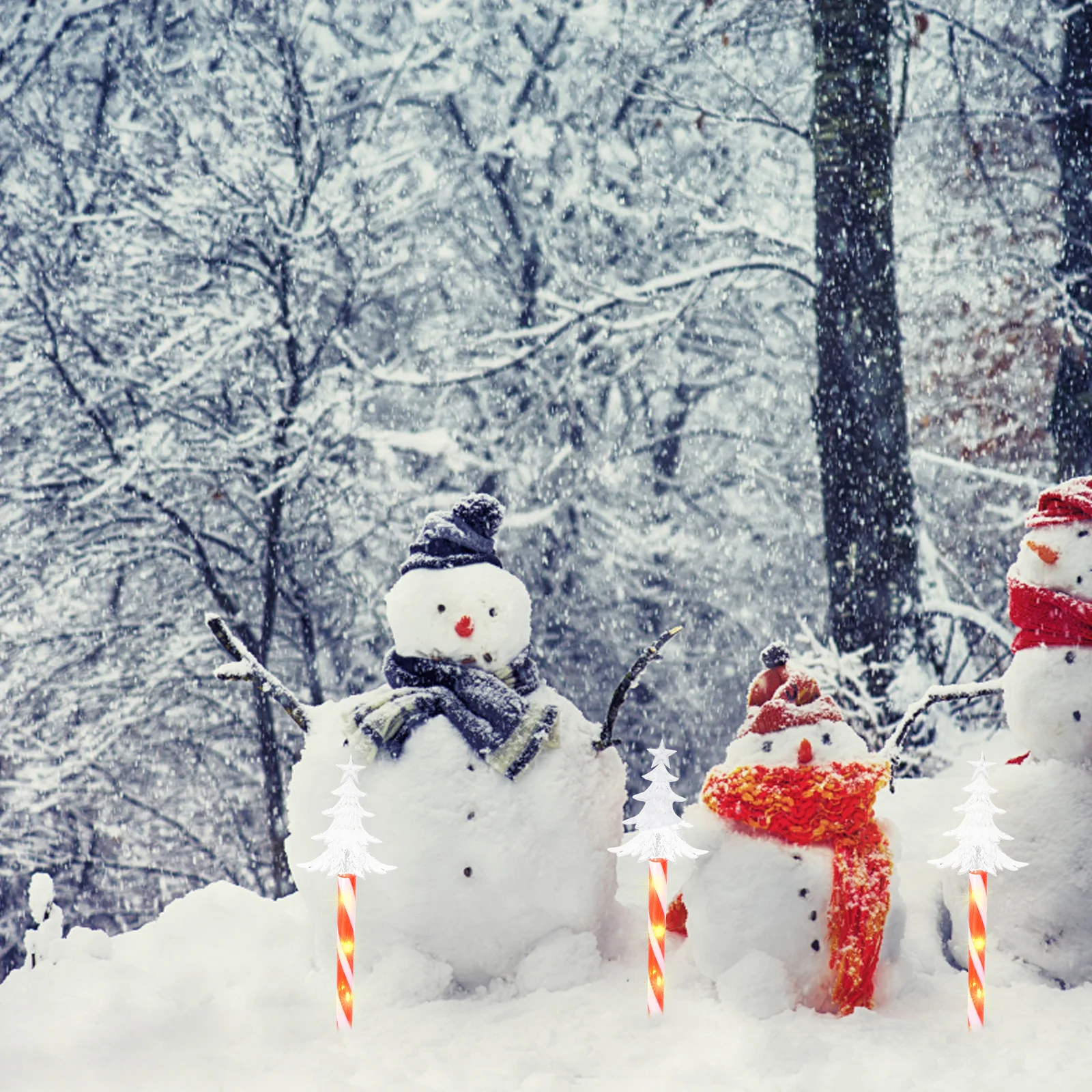 1 مجموعة عيد الميلاد قصب مصباح الطريق في الهواء الطلق ديكور شجرة عيد الميلاد مسار ضوء مصباح حديقة قصب الحلوى زينة حديقة مصباح الطريق #1