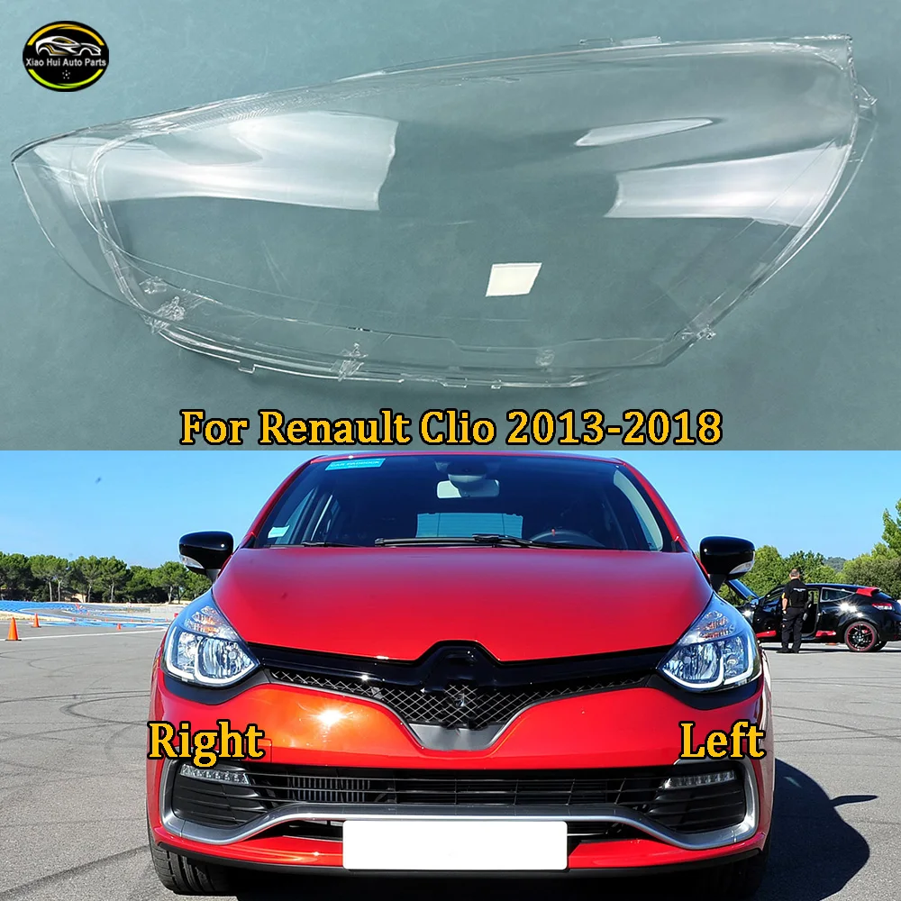 Transparent Headlight Cover Lampshade Lamp Lens Shell Headlamp Housing Plexiglass 2013 2014 2015 2016--2018 For Renault Clio