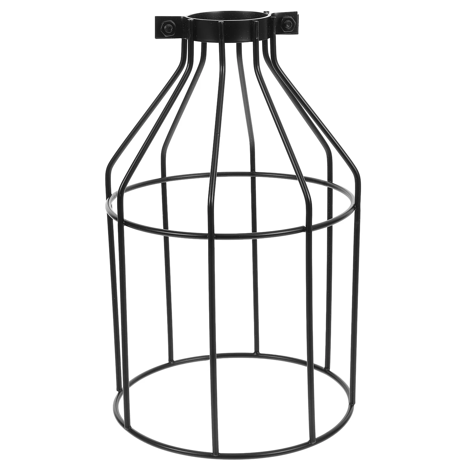 

Iron Lampshade Black Decorative Cover for Chandelier Pendant Light Shade Easy Assembly No Glue Fits Candelabra
