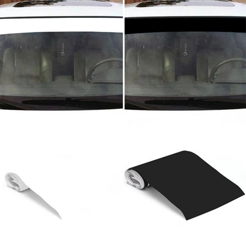 6x60inch Car Window Visor Vinyl Stickers Windshield Banner Strip Racing Waterproof Window Car Sun Decorative Sunscreen Blank