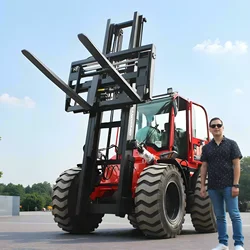 4WD 3-6Ton China Customized All-terrain Off-road Fork Lift 3500KG Mini Forklift Trucks EPA 5Ton Forklift Manufacturer Price