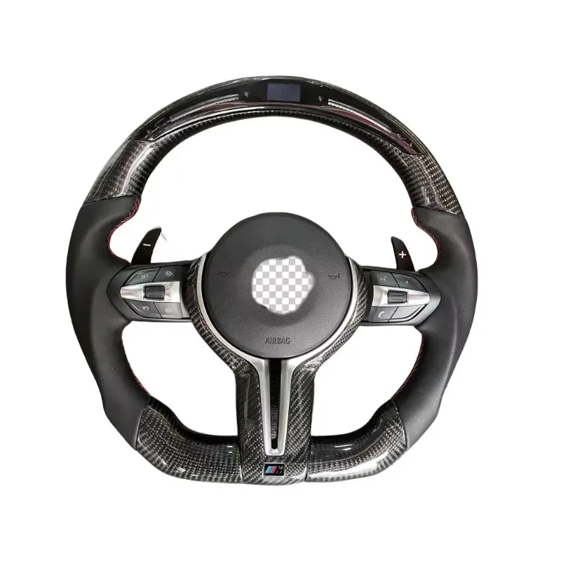 Customized Auto Parts Body Fits Carbon Fiber Black Steering Wheels For BMW F30 F35 F80 F15 F16 F25 M2 M3 M4