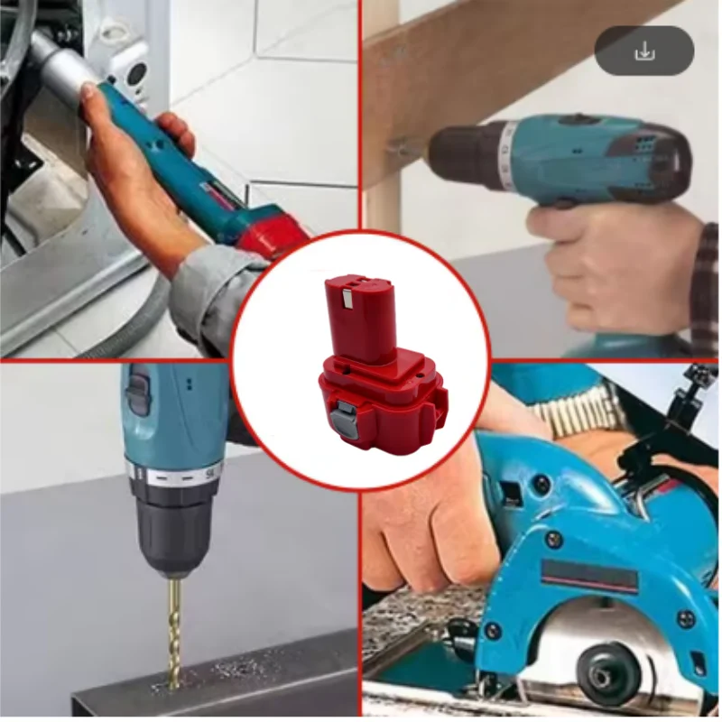 9.6 فولت لبطارية ماكيتا 🏆 9.8AH/12.8AH بطارية قابلة للشحن لماكيتا PA09 9120 9122 9134 9135 9135A قطع غيار أداة السلطة باتيه #3