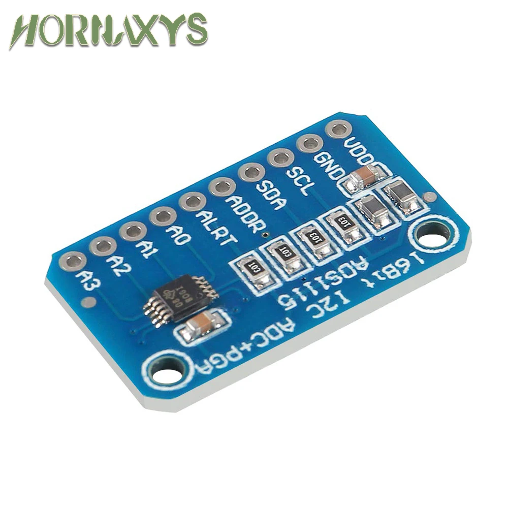 1-10 pz 16 Bit I2C ADS1115 modulo ADC 4 canali con amplificatore Pro Gain per Arduino RPi