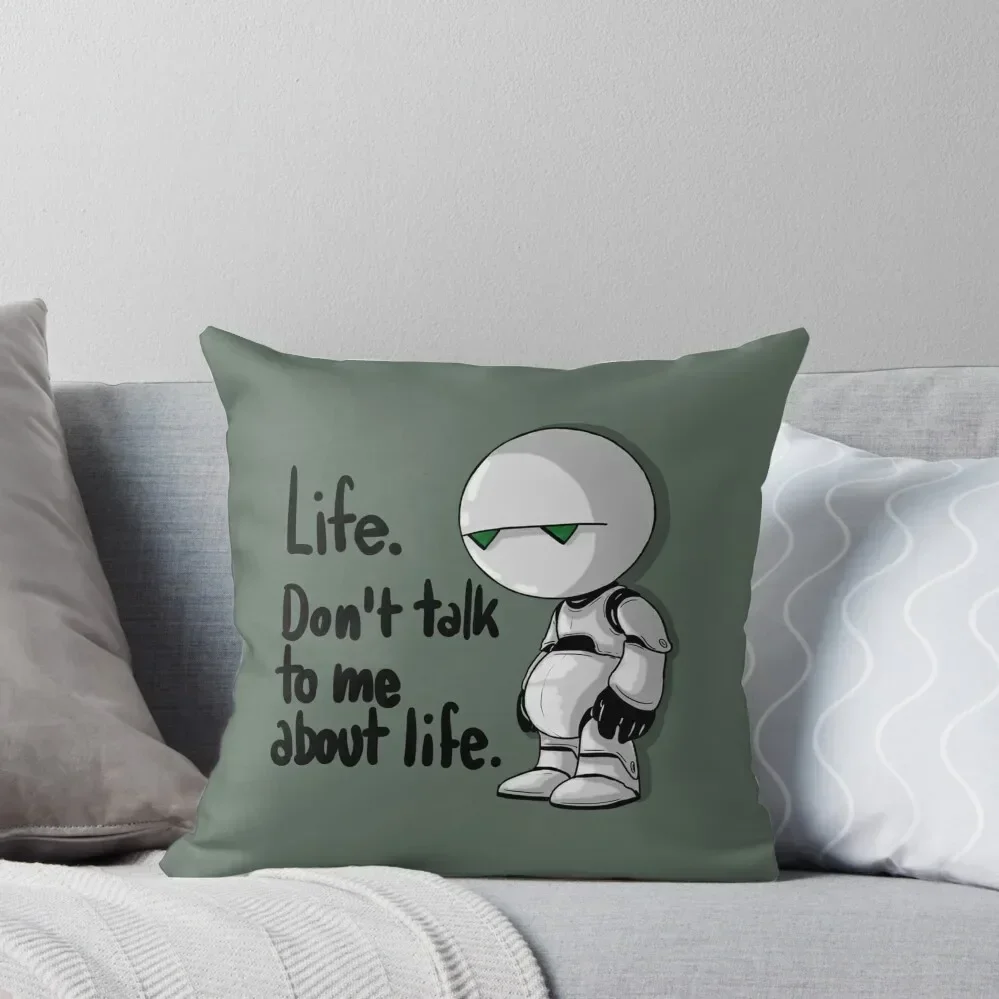 

Don_t talk to me about life Throw Pillow Sofa Cushions Sofa Cushion Custom Cushion pillow