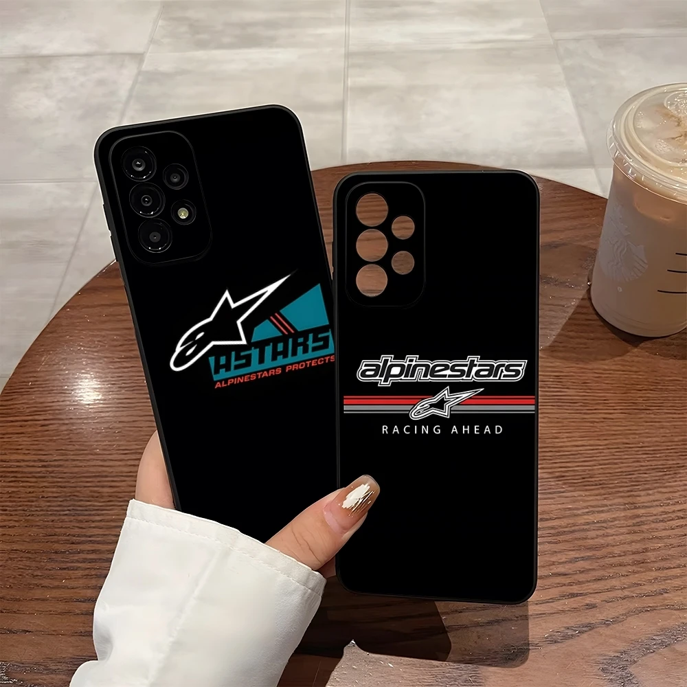 Motorrad A-Alpinestars Handyhülle für Samsung S26 S25 Ultra S24 S23 Fe S22 S20 S21 A54 A34 A57 A37 A17 A53 A16 Rückseite