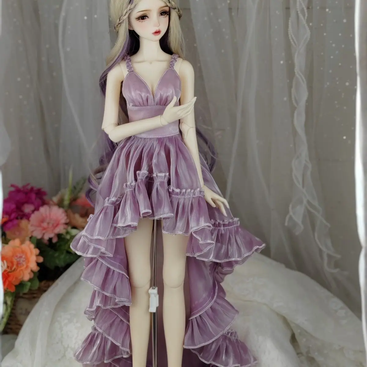 

(На заказ) 1/3 1/4 1/6 кукольная одежда для куклы Bjd 60/45/30 см, игрушки для девочек, юбка принцессы, аксессуары для кукол, без куклы