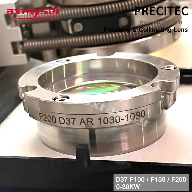 Precitec Focusing Lens with Holder ProCutter LightCutter HPSSL D30 D37 F100/150/200  AR 1030-1090 Fiber Laser Cutting Head Parts