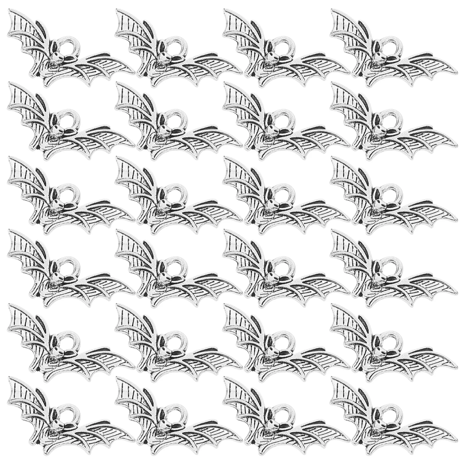 

100pcs Bat Charms Metal Pendant For Jewelry Making Diy Craft Hanging Decor Vintage Shaped Charms For Necklace Keychain