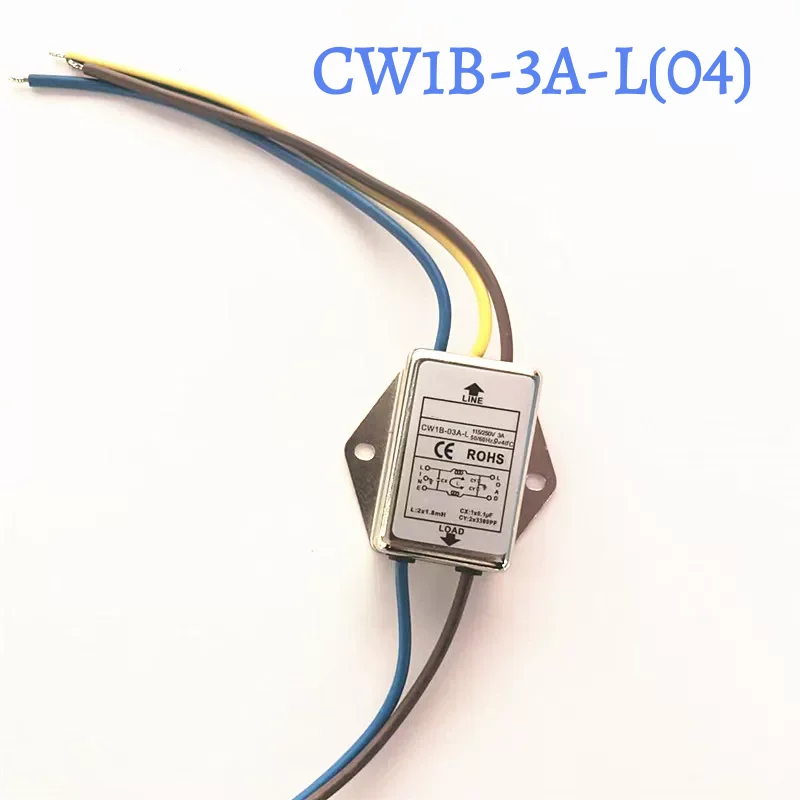 Single-Stage Filter CW1B-3A/6A/10A-L(04) AC 250V with Wire Audio Purifier EMI Anti-Interference EMI Line Audio Purifier