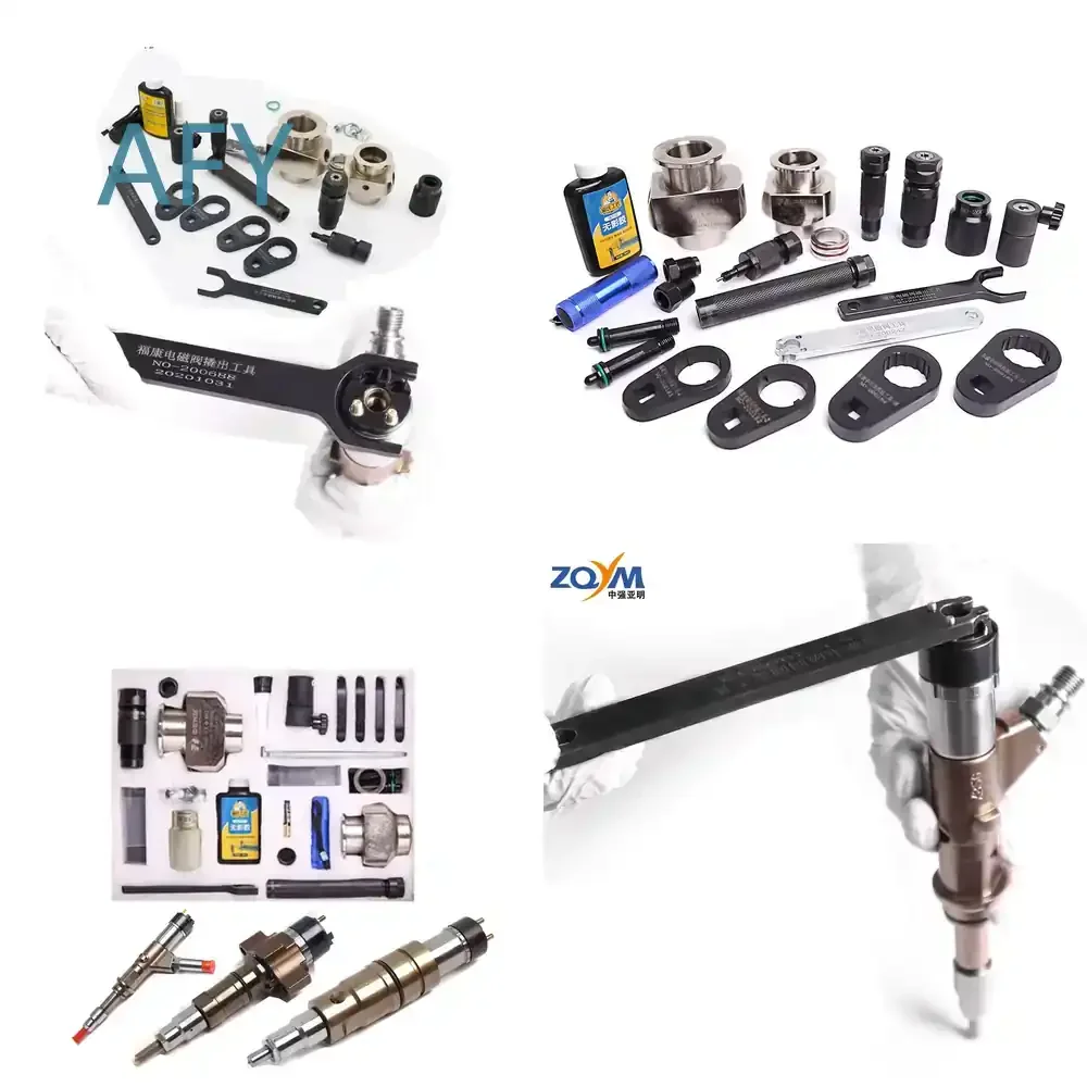 ZQYM Auto Repair Injector Removal Kit for Cummins Scania Common Rail Diesel Injector Puller and Measurement Tool for Diesel
