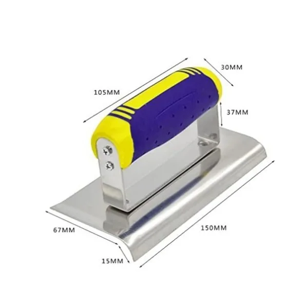 Corner trowel rounding tool, used for diatom mud construction, putty scraping and edge trimming trowel
