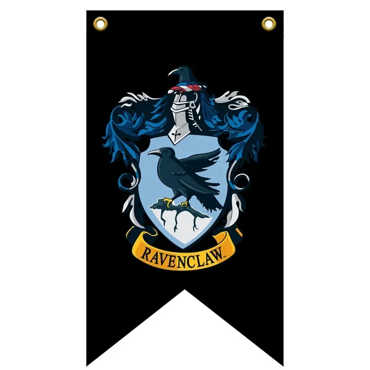 30*50cm Harries Potters Hogwarts Magic School Party Banner Flag Anime Figure Toys Party Decoration Ambiance Hanging Banners