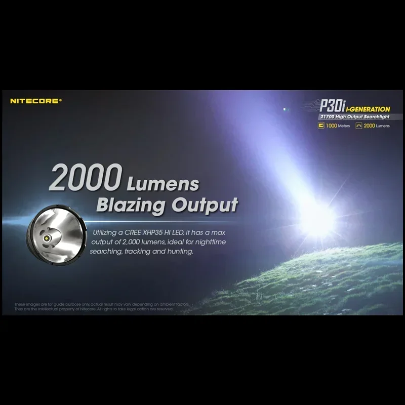 NITECORE P30i Strong Light Flashlight CREE XHP35 HI LED 1200LM USB-C Rechargeable With Battey For Searching Hunting