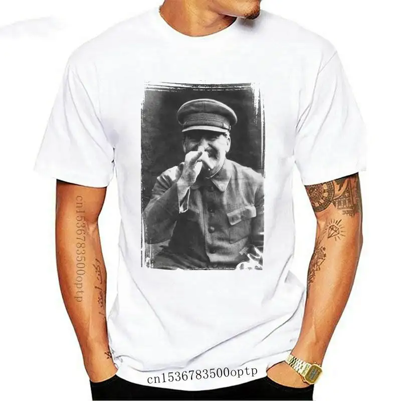 Ropa de hombre, camiseta de los Jokes de Stalin, blanca, Rusia, CRIF, URSS, culto, GDR, Lenin