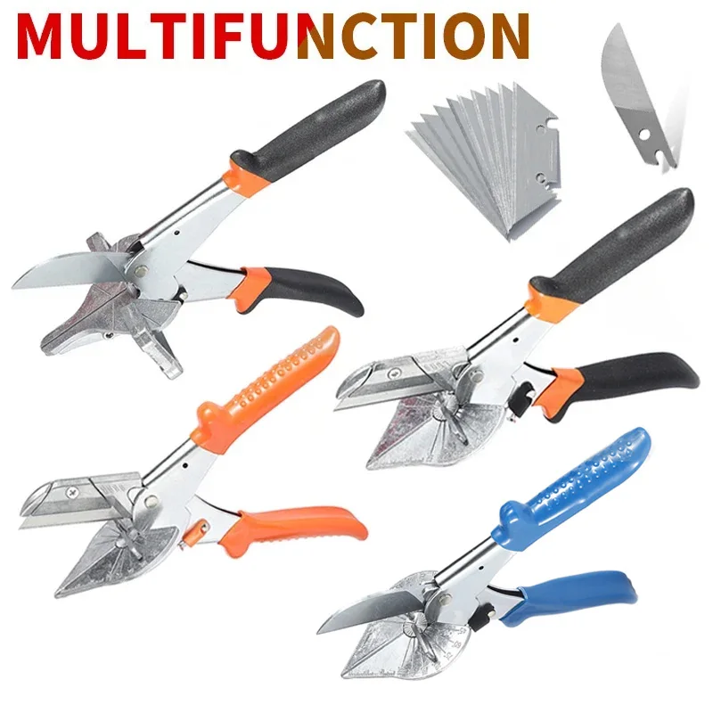 

Multi Angle Miter Shear Cutter Adjustable Angle Scissors 45-135 Degree Cut Wood and PVC PE PPR Plastic Pipe Cutting Tools