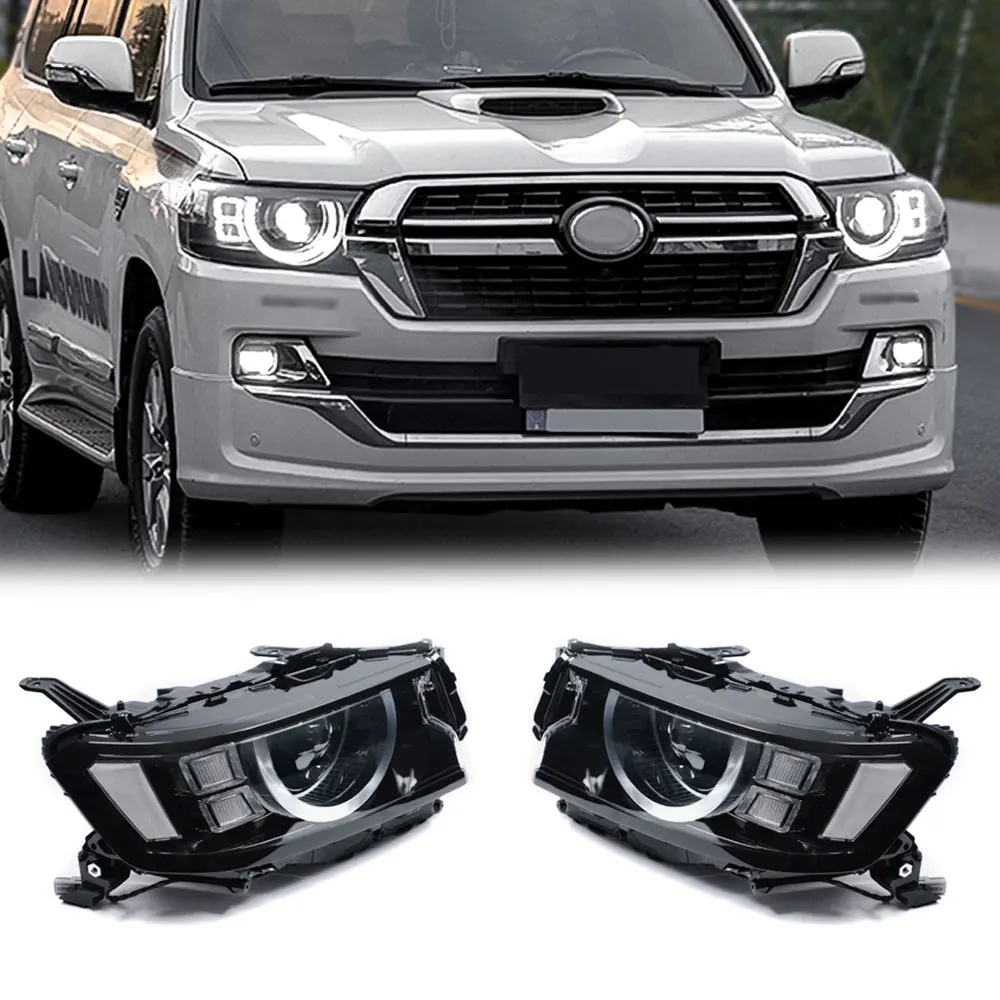 Car Lights For Toyota Land Cruiser Headlight 2022-2023 LC300 LED Head Lights Upgrade DRL Turn Signal Projector Lens Assembly