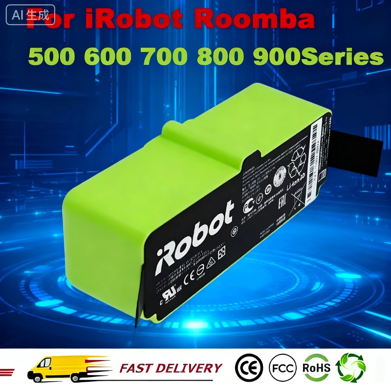 

9800mAh Lithium Ion Battery For iRobot Roomba Cleaner 900 800 700 600 Series 960 980 981 966 895 695 692 690 675 780 860 891