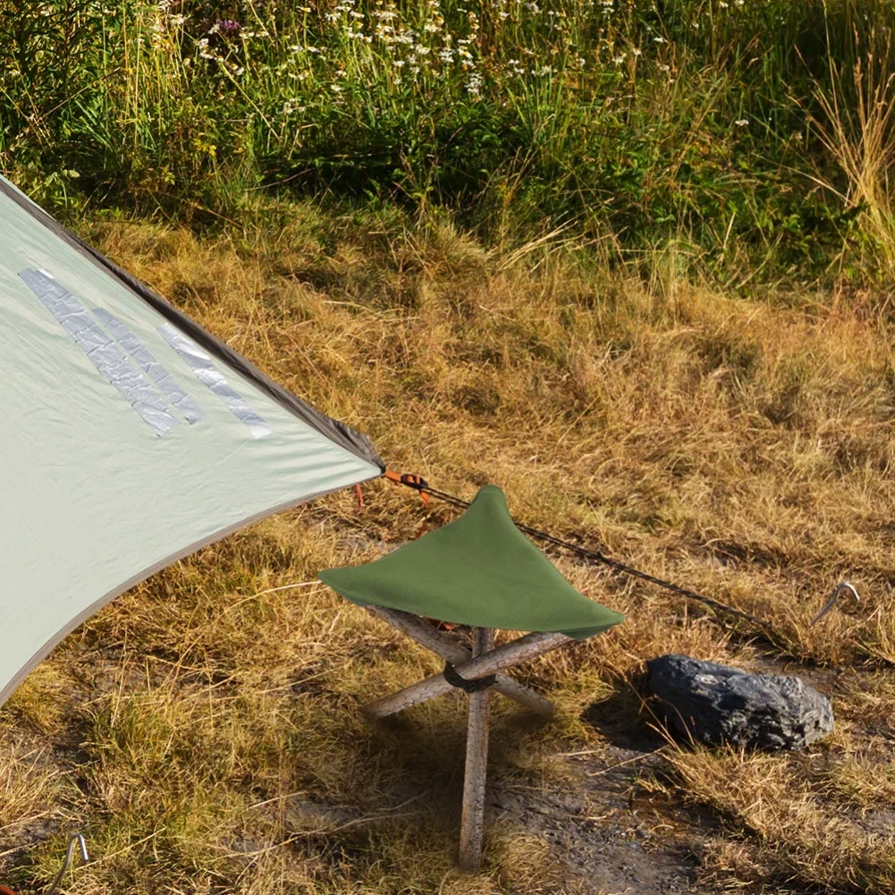 Hiking 38*38*32cm Portable Stool Multi-purpose Outdoor Chair Portable Chair Tripod Support Stable Support Three-leg Frame