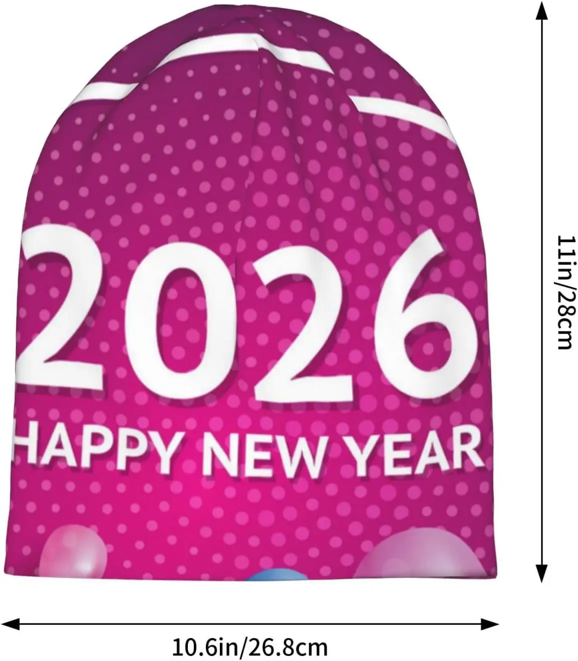 سنة جديدة سعيدة 2026 قبعة صغيرة للنساء والرجال السرطان أغطية الرأس قبعة عمامة متماسكة القبعات الهدايا والاكسسوارات