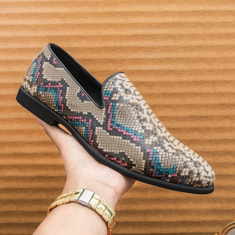 

Мужские деловые лоферы на низком каблуке, удобная классическая повседневная деловая повседневная мужская обувь, размеры 38-46