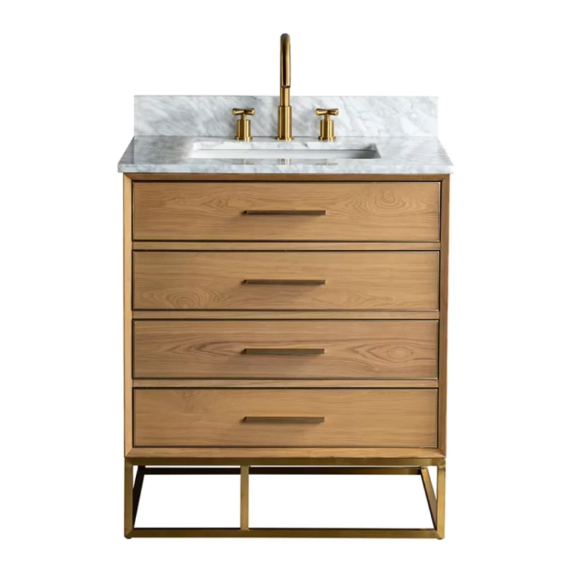 

Morden Solid Wood Used Bathroom Vanity Cabinets For Bathroom