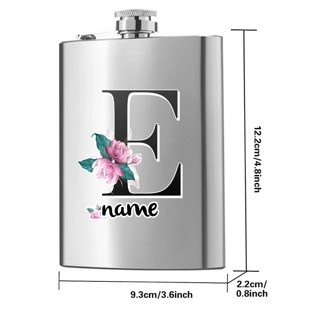 Customized Name Leakproof Wine Pot Stainless Steel Alcohol Kettle Hip Flask Flagon Organizer Drinking Accessories Pocket For Men