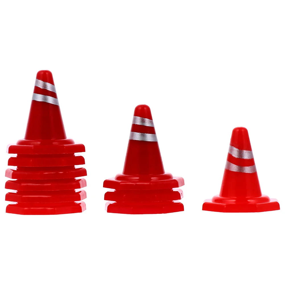 

20 Pcs Sandbox Barricades Simulation Traffic Signs Roadblock Plastic Cone The Obvious