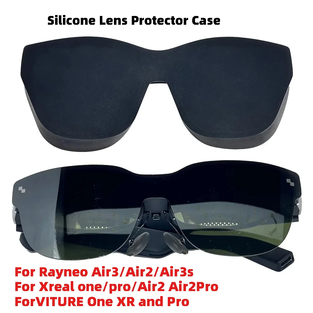 For Rayneo Air3/Air2/Air3s Xreal one/pro/Air2 Air2 pro VITURE One XR and Pro Glasses Accessories Silicone Lens Protector Shade