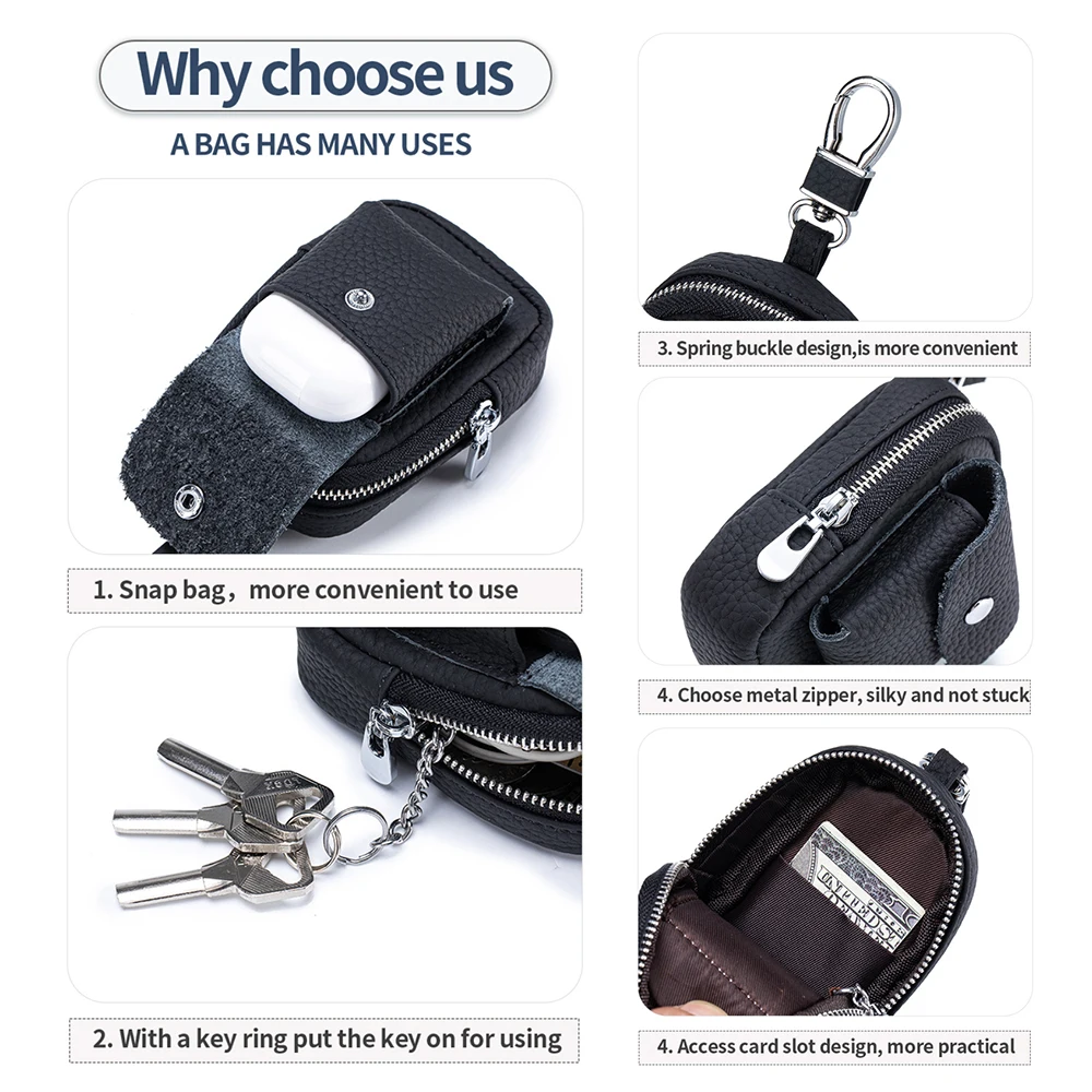 Новый женский повседневный кошелек для монет, компактная и портативная сумка для хранения наушников, кожаная мини-спортивная поясная сумка для ключей