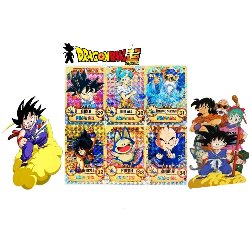 

ГОРЯЧИЕ 55 шт. Dragon Ball Z карты сетка/турматическая/марля тройная коллекция фольги аниме художественный подарочный набор мультфильм аниме детские игрушки