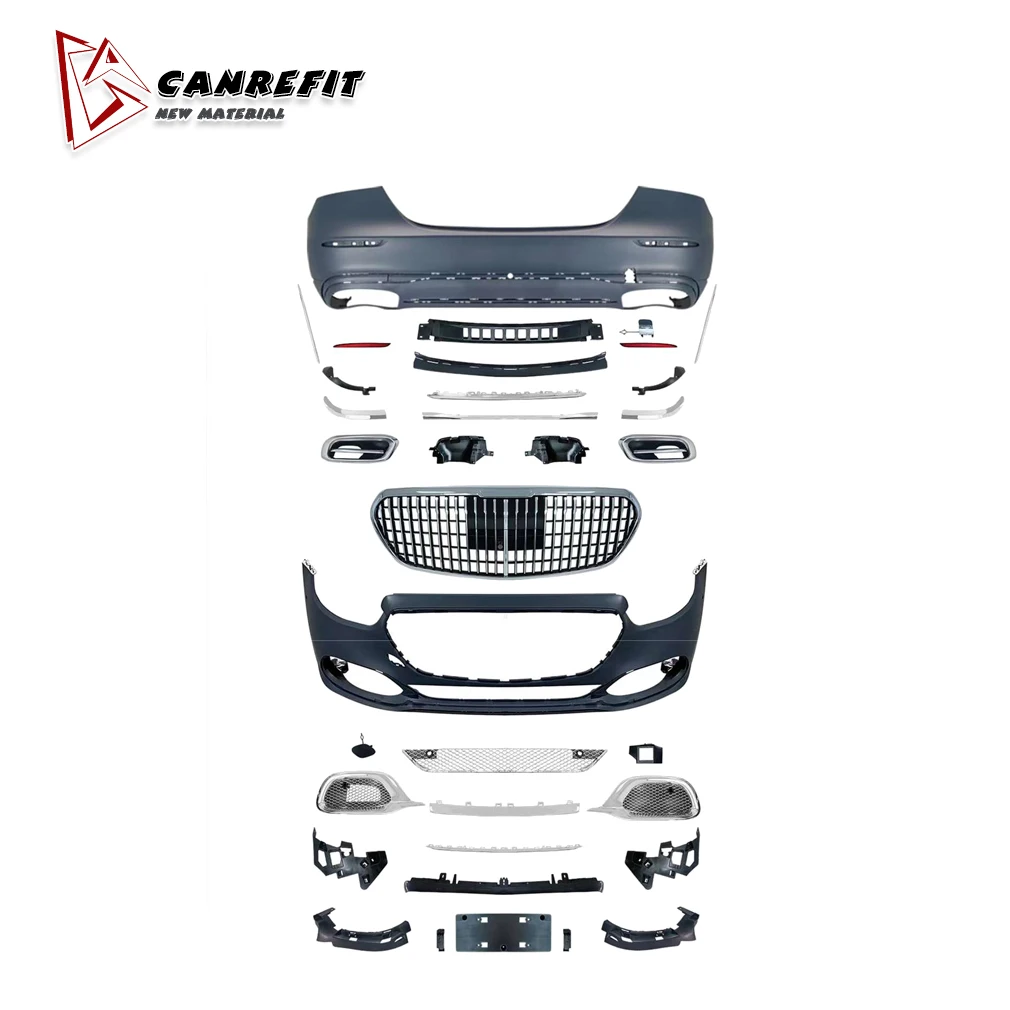 Auto parts front/rear bumper grille exhaust pipe body kit is used for Maibakh style of Mercedes-Benz E63 W213 M model.