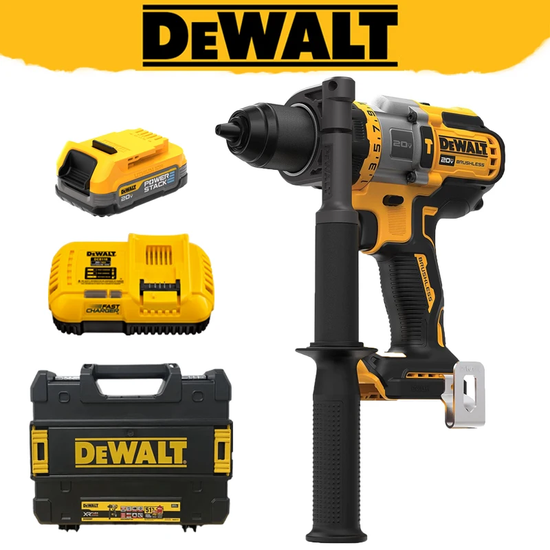 

DEWALT Original DCD999 DCBP034 Cordless Brushless Impact Electric Hammer Drill 20V MAX Battery Sets Power Tool Combination Box