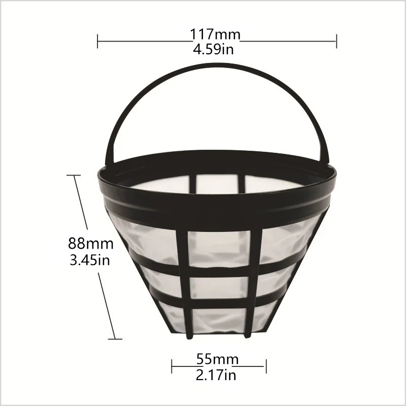 2/4/6Pcs Nylon Filter Coffee Filter Basket Cup Coffee Machine Filter Accessories Tools Reusable Coffee Filter Coffee Accessories
