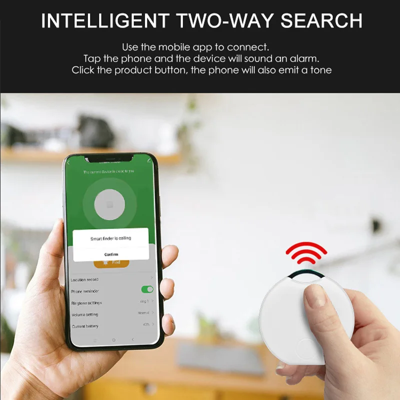 Tuya Smart Anti Lost Alarm Wallet Key Finder Bluetooth Locator Smart Tag GPS Tracker Smart Locator for Old People Child Tracker