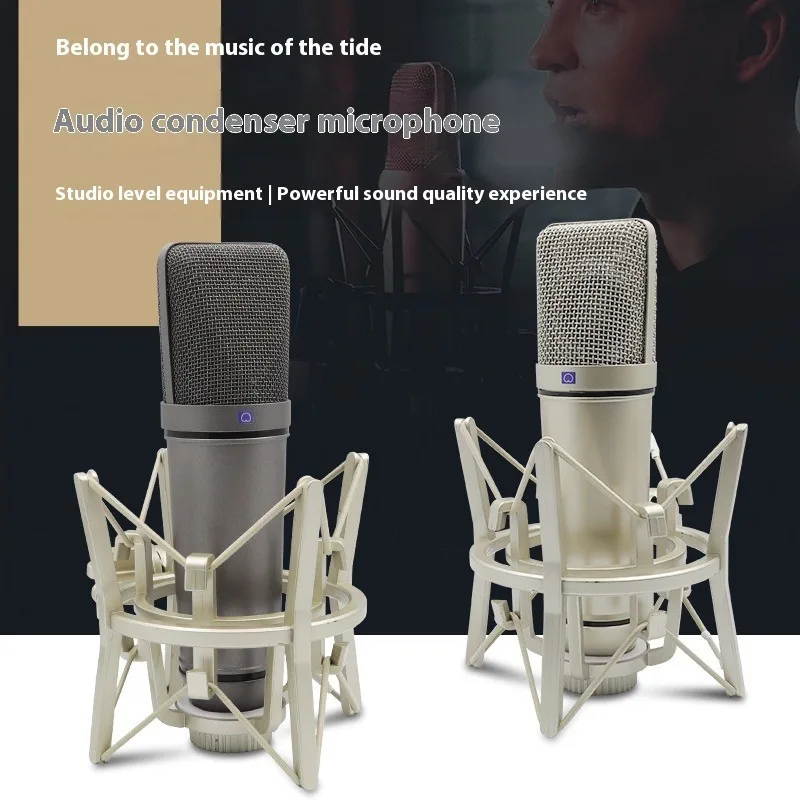 TLM-103 XLR Condenser Microphone Professional Super Cardioid Mic for Recording Podcasting Voice Over Streaming Home Studio