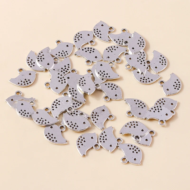 

Leslie 50pcs 12*16mm Mini Dove Pigeon Bird Charms Pendants for Jewelry Making DIY Earrings Necklaces Bracelet Wholesale