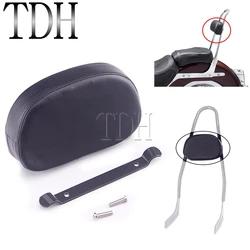 PU Leather Sissy Bar Backrest Seat Cushion Pad For Harley Touring Softail FLHC FXST Street Bob FXBB 114 Low Rider P/N 52610-09A