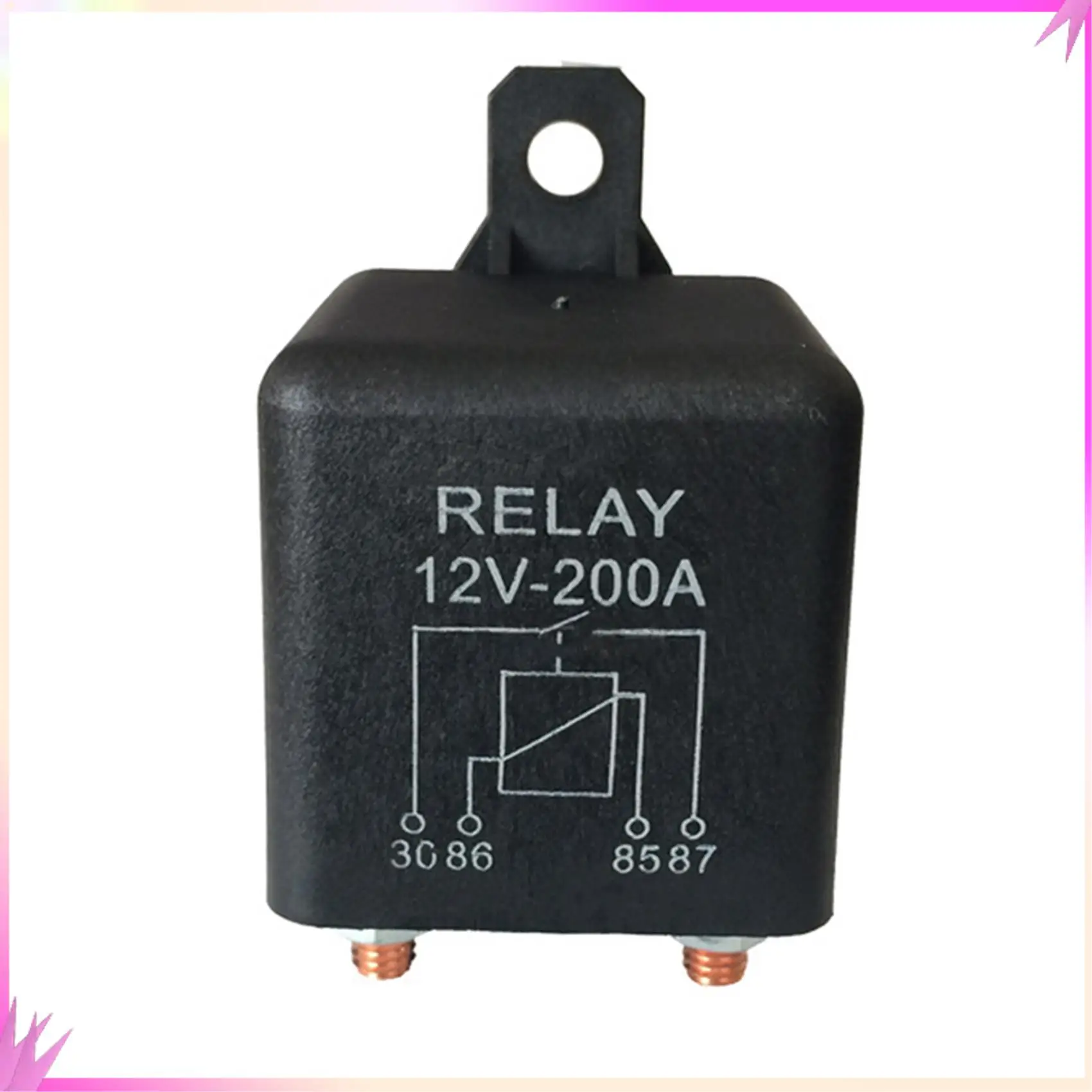 

B50C 6X 12V 200A нормально разомкнутое 4-контактное реле - сверхмощная автомобильная морская разделенная зарядка