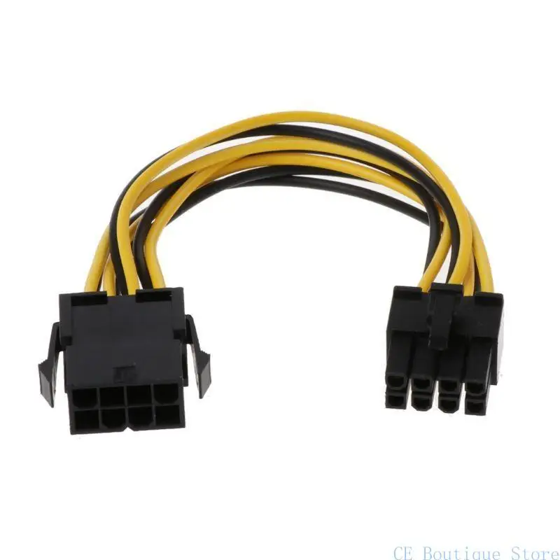 

652F 8-контактный до 8-контактный мужской ATX Extension Extension Cable 7.09INCHES ЦП Power