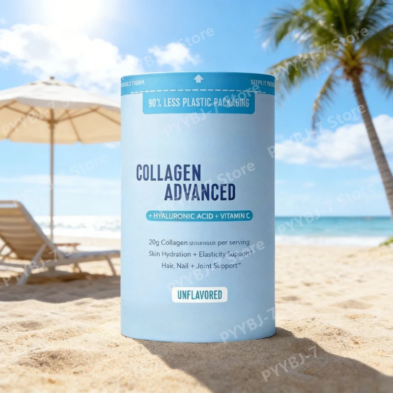 

Collagen Powder with Hyaluronic Acid and Vitamin C Unflavored12 Servings Daily Nutrition Supplement for Skin Hair Nails