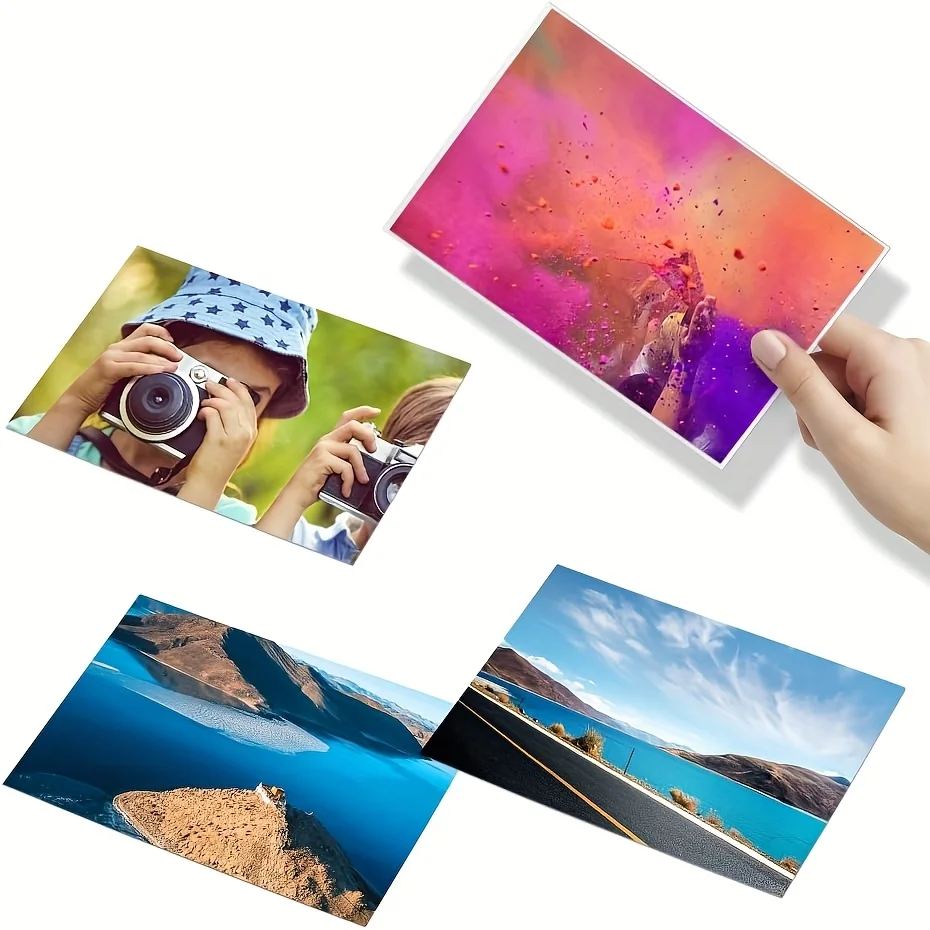 ESHANG 180G/200G Photo Paper 5×7 inch Size Glossy Photo Paper Paper for Inkjet Printer 100 Sheets