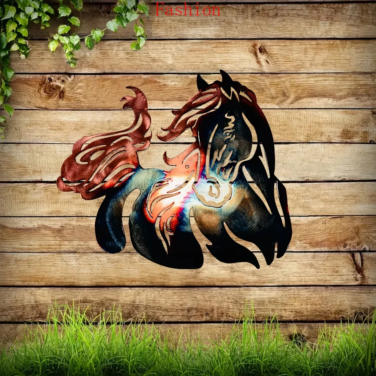 CIFBUY Horse Metal Art Home Decoration Iron Art Wall Decor Colorful Decoration Iron Crafts Colorful Wall Decoration wall decorat