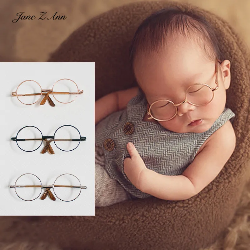 Newborn photography props small eyeglass frameno lens glasses baby children studio shooting  accessories