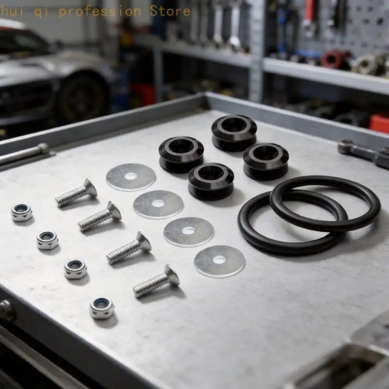 Aluminium-Befestigungselement für die Wiederbefestigung von Autoverkleidungen für die Arbeit an der Stoßstange, Motorhaube und – Detail 10