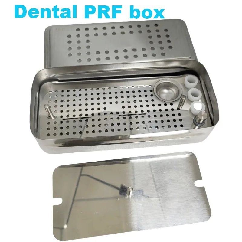 1Set Dental PRF Box CGF Box Platelet Rich Fibrin Membrane Kit for Dentist Use Periosteal Separator Implant Bone Membrane Tools