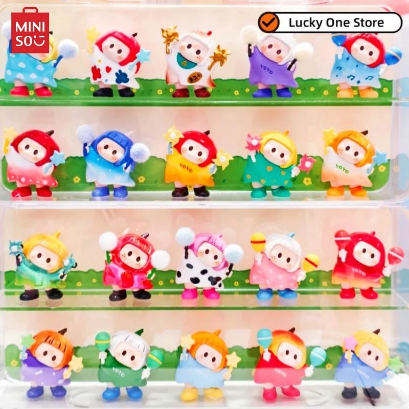 

Miniso Yoyo Коллекция с наклонной головой, коробка для значков, глухая коробка ручной работы, кукла, украшение для рабочего стола, онлайн-подарки знаменитостей