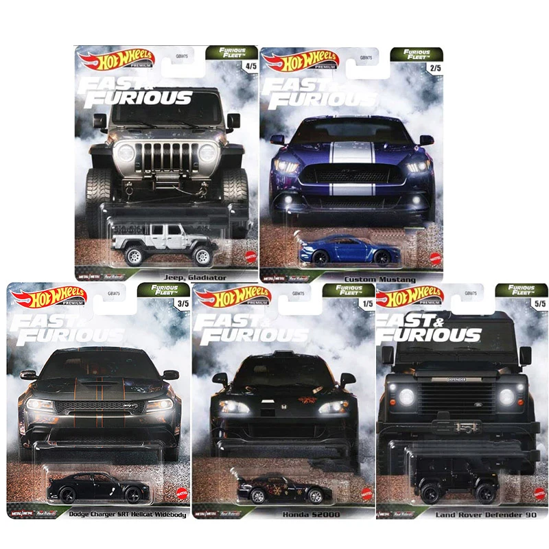 Hot Wheels Fast & Furious13 Land Rover Defender 90 Honds s2000 Custom Mustang Jeep Gladiator 1:64 Alloy Car Model Collection Toy