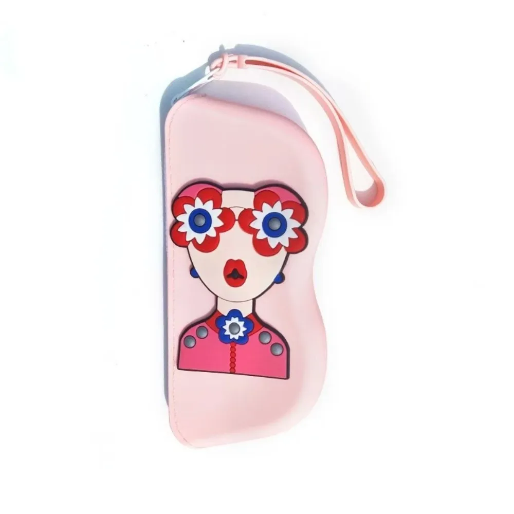 

Multifunctional Silicone Glasses Bag Waterproof Dustproof Sunglasses Storage Bag Cartoon Coin Purse Small Items Bag Female